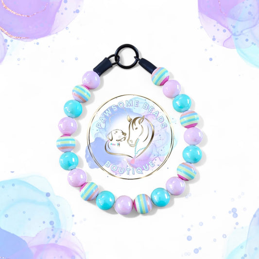 Bubblegum Beaded Dog Collar | Necklace